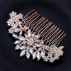 JONKY Rhinestone Wedding Hair Comb Crystal bride Hair Pieces Bridal Hair Accessories for Women (Style2)