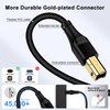 Printer Cable 10FT, USB C to USB B Scanner Cable for MacBook Pro, iPad, Samsung, HP, Epson, Canon, Brother, Lexmark, Xerox, USB C MIDI Cable for Yamaha Casio Digital Piano Keyboard, DJ Controller, DAC