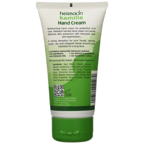 Herbacin Kamille Hand Cream, Paraben Free, 2.5 Fluid Ounce