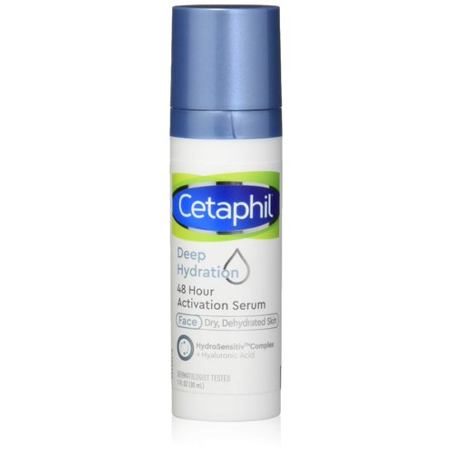 Cetaphil Cetaphil Deep Hydration 48 Hour Activation Serum 1 Fl Ounce 48 Hour Dry Skin Face Moisturizer for Sensitive Skin, 1 Fl Ounce
