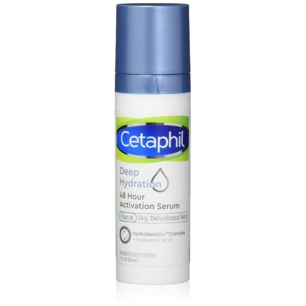 Cetaphil Cetaphil Deep Hydration 48 Hour Activation Serum 1 Fl Ounce 48 Hour Dry Skin Face Moisturizer for Sensitive Skin, 1 Fl Ounce