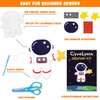 CiyvoLyeen Space Sewing Kit for Kids Solar System DIY Activity Kids Felt Craft Supplies for 7 8 9 10 11 12 Girls and Boys Educational Beginners Sewing Set of 11
