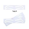 10pairs Type A Airbrush Eyebrow Stickers Eyebrow Auxiliary Sticker Disposable Microblading Eyebrow Stencil Shaping Sticker for Brow Shaping (White-Type A)