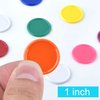 Coopay 300 Pieces 10 Colors Bingo Chips Bulk, 1 Inch Game Tokens Kids Reward, Plastic Learning Counters Disks Counting Discs, Poker Chips Bingo Markers for Math Practice (Style 2)