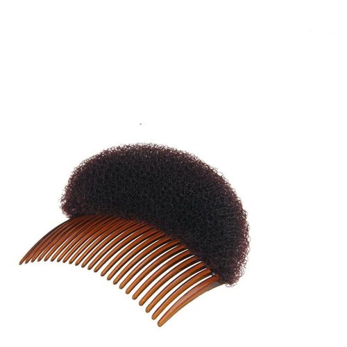 2Pcs Women Lady Girls Soft Sponge Foam Hair Base Inserts Bump Up Hair Pads Hair Styling Clip Stick Bun Maker Hair Styling Clip Hair Comb Braid Tool Hair Styling Accessories Braid Tool（Brown）