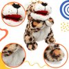 Cuteoy Plush Cheetah Hand Puppet Stuffed Animal Toy Open Movable Mouth Creative Role Play Storytelling Plushies Gifts for Kids Toddlers Birthday Christmas