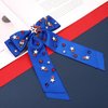 4th of July Hair Accessories - American Flag Star USA Patriotic Bow Clips, Blue Hair Bows for Women, Party Favors and Gifts