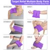 Atsuwell Microwave Heating Pad for Pain Relief, 6 x 11 Heating Pad Microwavable for Cramps, Neck and Shoulders, Knee, Muscle Ache, Joints, Back Pain, Moist Heat Pack for Warm Compress, Purple