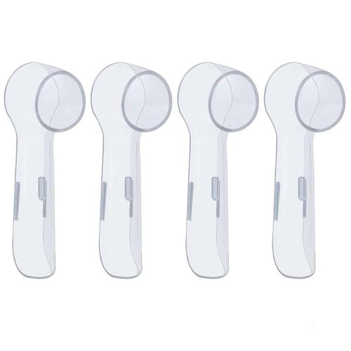 Oral B Compatible Replacement Brush Head Protection Cover Caps- 4 Pk – Keep Your Electric Toothbrush Heads Dust & Germ Free- Great for Travel & Everyday Use- Case Contributes to Sanitary Health