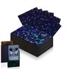 100 Count Black Card Sleeves for Trading Cards, Perfect Fit Shiny MTG Card Sleeves, Holographic Card Sleeves Fit for Magic, Photocard, TCG, Baseball/Sports Cards, Yugioh Card, Game Card 66 * 91 mm