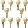 KeyPower Dispenser Keys (10) for Bobrick 33043 CAT74 Commercial Roll Towel, C-fold/Multifold, Hand Towel, Toilet Tissue, Public Seat Cover, Sanitary Napkin, Paper Cup and Liquid Soap