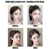 TUPANDY Hair Bun Invisible False Hair Clip Hair Base Bump It Up Volume Fluffy Hair Pad Styling Insert Tool Increased Hair Pad Fluffy Hair Styling Accessories for Women Lady Girls (Brown Black)