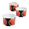 Fun Express Basketball Snack Bowls (set of 12) Tournament and Sports Party Supplies