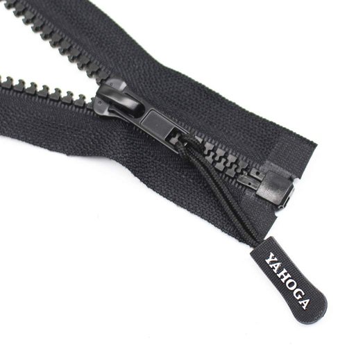 YaHoGa 10 Pieces #5 Black Zipper Sliders Zipper Repair Zipper Replacement for 6mm Plastic Jacket Zippers