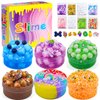 Elover Variety Textured Slime (6 Pack x 3.5oz) Premade DIY Slime Kit Toy with Add-Ins Perfect Birthday Present Party Favors for Kids Ages 8-12