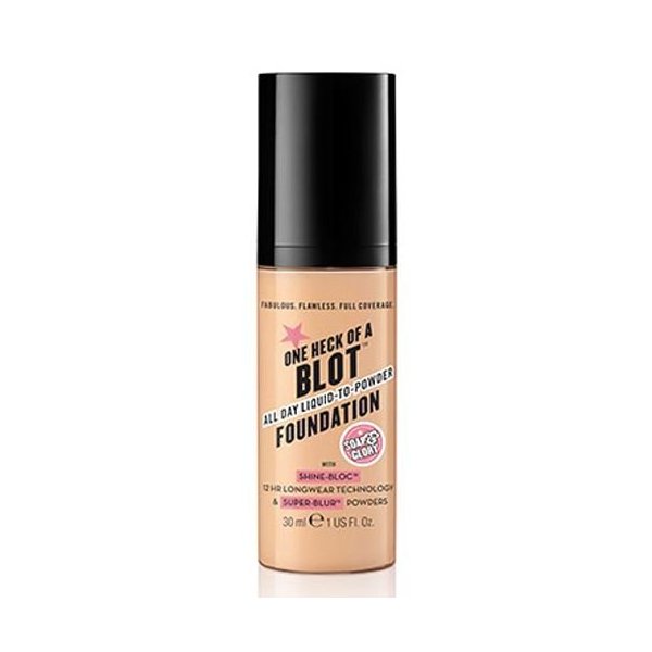 Soap And Glory One Heck Of A Blot All Day Liquid-To-Powder Foundation For Oily Skin - Happy Medium 30ml