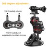 Camera Suction Cup Mount,Car Windshield Window Dashboard Suction Cup Holder, Phone Holder,for GoPro Hero 12 11 10 9 8 7 6 5 Insta360 X3 GO3 DJI Action 3 4 Accessories, with 1/4 Thread Adapter