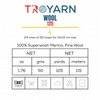 Troyarn Wool 125 (2- Skeins Pack) 100% Superwash Merino Fine Wool Light Worsted Weight #3 Soft Knitting and Crochet Yarn for Crocheting and Knitting (2 x 1.76 oz)/(2 x 125 Yds)(10918-Pomegranate)