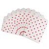 CuteBox Flat Paper Red Polka Dot White Gift Bags (5" x 7") for Merchandise, Crafts, Party Favors, Retail, Handmade Goods, Arts and Crafts, Outdoor Events, Holidays, Weddings 300pc