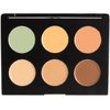 SANDRA IRACEMA COSMETIC, 6 Color Contour Makeup Palette, Black Compact Case