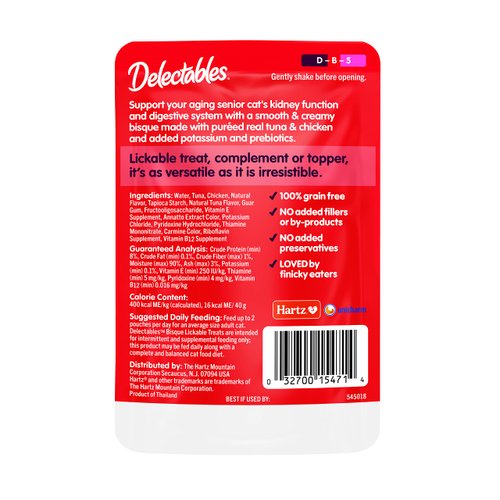 Delectables Lickable Wet Cat Treats - Tuna & Chicken, 1.4 Ounce (Pack of 12)