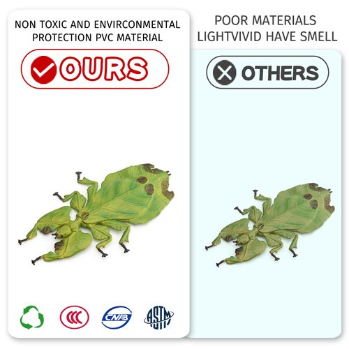 Wild Animal Figures Model Insect Giant Leaf Clover Figurines Party Favors Supplies Cake Toppers Decoration Set Toys for Boys Girls Kid Toddlers