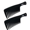 Amelia Beauty Products - 9in Plastic Detangling Rake Shampoo Curly Thick Hair Comb for Women and Men With Curly Hair - Great for Curly Hair Types | Peines Para Cabello - Hair Care 2-Pack Comb