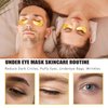 20 Pairs 24k Gold Eye Masks & Lip Mask - Christmas Gifts for Women, Gel Collagen Eye Patches for Puffy Eyes, Moisturizing & Reducing Fine Lines Dark Circle Under Eye Patches for Women Men