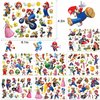 8 Sheets(194 PCS) Mario Temporary Tattoos Stickers, Birthday Party Supplies Favors Super Cute Fake Tattoos Stickers Party Decorations for Kids Boys Girls School Rewards Gifts