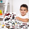 Dirt Bike Party Favor Supplies, Including Gift Bag Tattoo Stickers Badge Slap Bracelets Silicone Wristbands DIY Stickers Keychain, for Motorcycle Theme Party Club Gift Boy Birthday Party Fillers