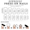 Christmas Press on Nails Green Glitter Gnome Glue on Nails Medium Square False Nails Glossy Winter Xmas Acrylic Nails for Women Girls