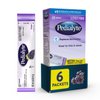 Pedialyte Electrolyte Powder Packets, Grape, Hydration Drink, 6 Single-Serving Powder Packets
