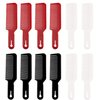 12 Packs Barber Combs, Flat Top Clipper Combs Barber Blending Comb Heat Resistant Hair Cutting Combs For Clipper-Cuts And Flattops (Black,Red White)
