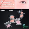 ABOUT TONE Fluffy Wear Blusher - Pressed Powder Cheek Blush with Airy and Soft Matte Blurring Finish Blendable & Buildable Natural Color Korean Makeup Vegan (01 VEIL PEACH)