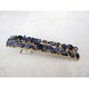 2 1/3 inch multi-color crystal rhinestone alligator hair clip barrette (Primary color: Red)