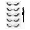 Reusable Self Adhesive Eyelashes No Glue or Eyeliner Needed, Easy To Apply, Stable/Non-slip False Lashes Fluffy Faux Strip Lashes, Natural Look (Style B, 5pairs)