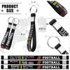 Junkin 12 Pieces Football Party Favors Football Silicone Keychains Gift Football Game Accessories Football Party Supplies