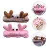Beaupretty 2 Pieces Spa Headband Face Wash Headband Cute Cartoon Crab Headband Elastic Hair Band Women Girls Makeup Hairbands(Khaki,Pink)
