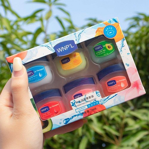 NAJD - Lip Balm Lip Moisturizer Hydrating Repair Lip Makeup Anti-Cracking 7g*(6) Pcs Skin Protect Moisturizing Lip Mask (WNP'L)