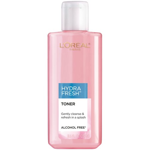 L'Oreal Paris Skincare HydraFresh Toner, Alcohol Free Toner with Pro-Vitamin B5 for Face, 8.5 fl. oz., Packaging May Vary