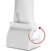 2pcs Rolling Tube Toothpaste Squeezer Toothpaste Seat Holder Stand for Bathroom Accessories（Milky）