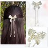VOCOSTE 2pcs Hair Clip, Classic Hollow Butterfly Tassel Hair Clip, Elegant Luxurious Hair Accessories Hair Clip for Women Girls, Gold Tone