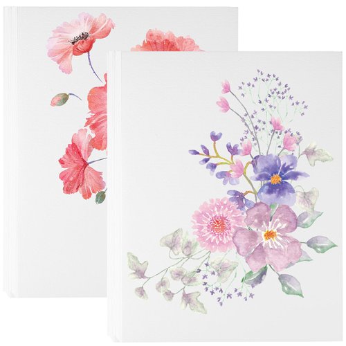 60 Sheets Watercolor Paper Bulk, 140 lb/300 GSM Cold Press Paper White Water Color Paper Cotton Watercolor Paper for Adults Kids Students Artists Watercolor Drawing Supplies Gift Cards 8.5 x 11 inch