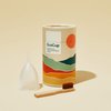 EcoCup Menstrual Cup - Soft Reusable Period Cup - Eco-Friendly - 12hr Wear - Includes Cup Cleaning Bamboo Brush - Tampon and Pad Alternative Menstrual Cups, 3 Piece Sets