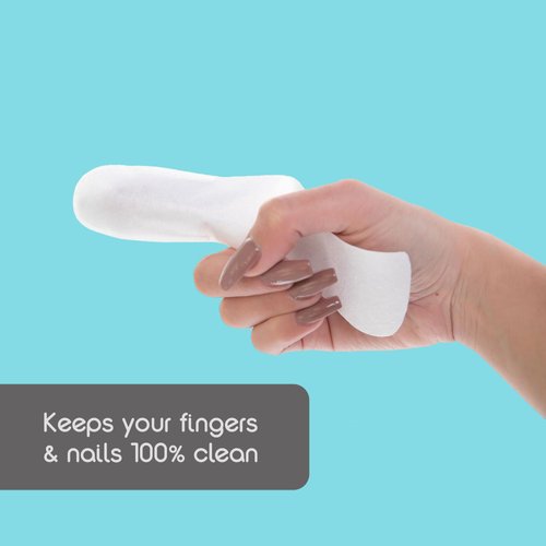 Baby Brezza Finger Shields - Mess Free Diaper Rash Cream Applicator – Keeps Fingers & Nails 100% Clean – No More Cleaning Butt Paste Spatula. Perfect for Travel, Newborn + Baby Shower Gifts, 40CT