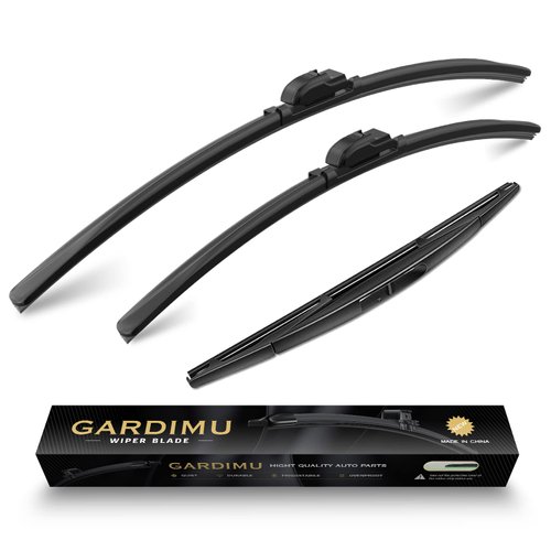 GARDIMU Replacement For 2013 2014 2015 2016 2017 Subaru Crosstrek XV Windshield Wiper Blade-3 Pieces of Car Front And Rear Window Wiper blades