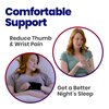 Thumb Brace with Wrist Support – Thumb Support for Tendonitis. Thumb Splint Thumb Stabilizer Brace Fits Left or Right Hands. Thumb Spica Splint Thumb and Wrist Brace or Hand Brace For Men & Women