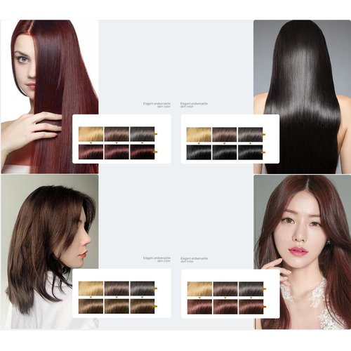 Plant Bubble Hair Dye Shampoo,Pure Plant Extract for Grey Hair Color Huang Yi Bubble Bubble Dye Shampoo.(Wine Red)