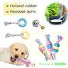 BENSEAO Puppy Chew Toys for Teething Puppy Toys Small Dog Toys Puppy Teething Toys Dog Chew Toy Rope Balls Interactive Teeth Cleaning Tug Toys Storage Basket
