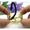 4PCS Fashion Zinc Alloy Ponytail Cuff Elastic Hair Tie Ponytail Holder Punk Gothic Hair Cuff Hair Rope Hair Clips Hair Band for Women